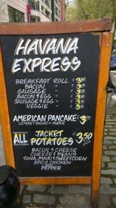 Havana Express Menu