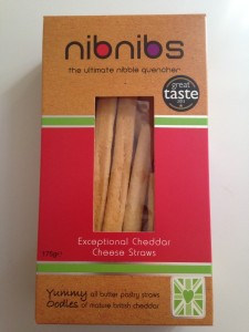 nibnibs - Cheddar Cheese Straws - front