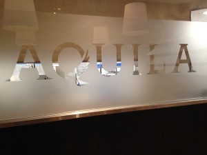 Aquila Restaurant - Signage