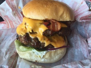 Three Brothers Burgers via Deliveroo - Mega Burger