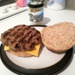 Burgers with Tracklements Strong Horseradish Cream