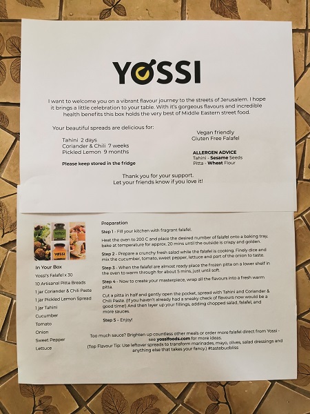 Yossi Foods Leaflet