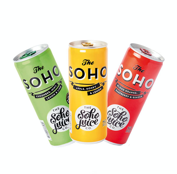 SOHO drinks cans