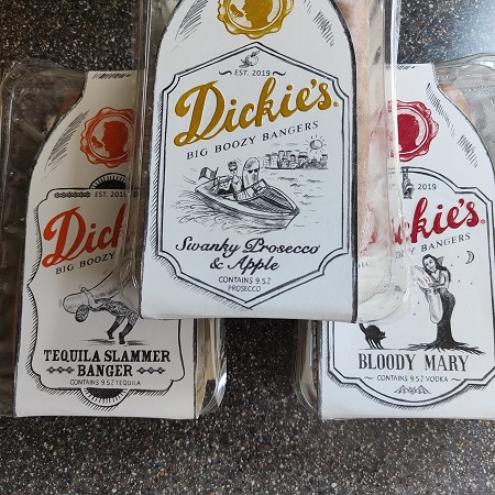 Dickie's Boozy Sausages - Packaging