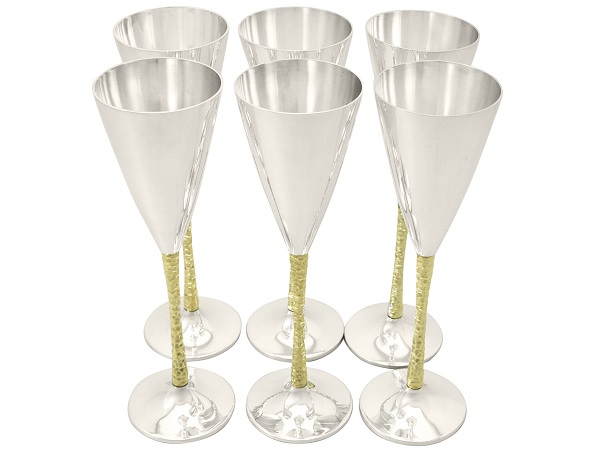 Celebrate The 2022 Boat Race - foodie-style - antique silver champagne flutes