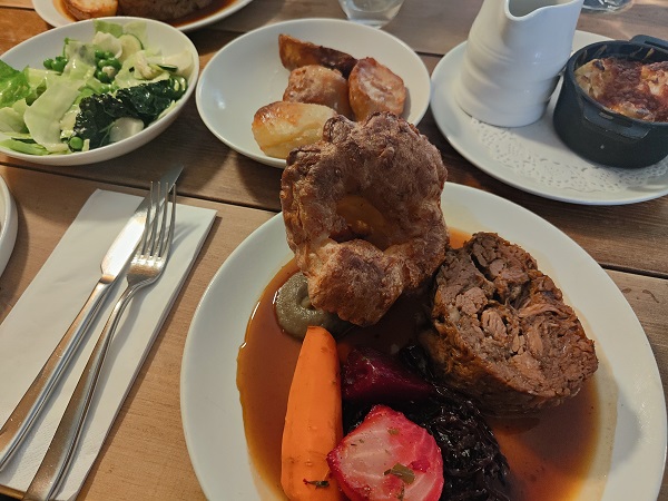 The Queens, Chew Magna - Sunday Lunch - Braised Pulled Lamb Shoulder