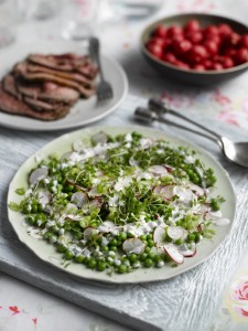 Recipe: Xanthe Clay’s Radish and Pea salad – served with roast beef