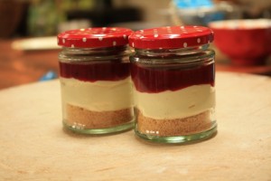 Recipe: Jaime’s strawberry & rhubarb cheesecake