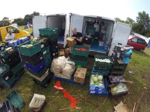 Glastonbury grub redistributed by food charity FareShare South West