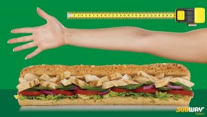 Your arm’s length of Subs for £6 at Subway Nailsea this Saturday!