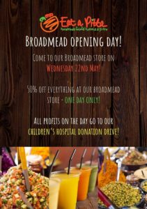 Eat A Pitta in Broadmead reopens on May 22nd